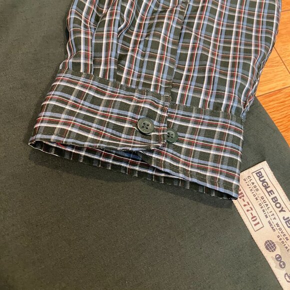 Bugle Boy Jean Company Button Up Shirt Long Sleeve Plaid Pocket 3XL BB-77-01 - Picture 9 of 13
